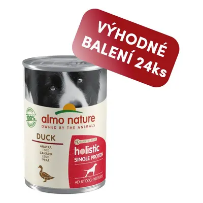 Almo Nature Holistic Monoprotein - Kachna 400g 400g výhodné balení 24ks