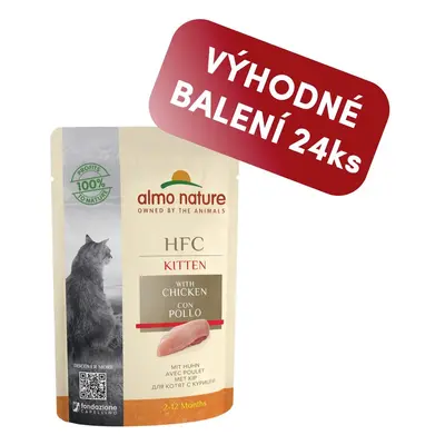 Almo Nature HFC Kitten WET CAT - Koťata 55g výhodné balení 24ks