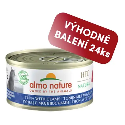 Almo Nature HFC Natural - Tuňák a mušle 70g výhodné balení 24ks