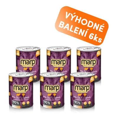 Marp Holistic Marp Mix konzerva pro psy jehně+zelenina 6x400g