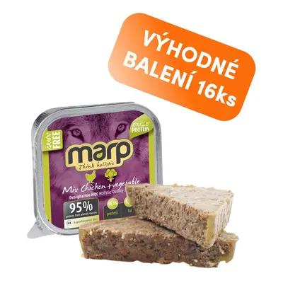 Marp Holistic Marp Mix vanička pro psy kuře+zelenina 16x100g