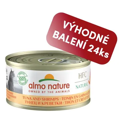 Almo Nature HFC Natural - Tuňák a krevety 70g výhodné balení 24ks