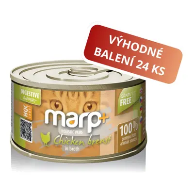 Marp Holistic Plus konzerva pro kočky – Kuřecí prsa ve vývaru 24x70g