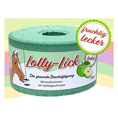 Zdravé lízátko pro koně Lolly Lick, jablko (zdravý liz, který pasuje do držáku Likit)