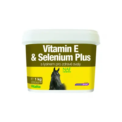 Vitamin E and Selenium plus, vitamín E a selen pro správnou funkci svalů koní v zátěži (NAF Vita