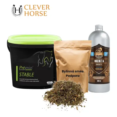 IMUNITA balíček Premin Stable 2 kg + Sirup Imunita 1 l + Bylinky Podpora 1 kg (Výhodný set pro p