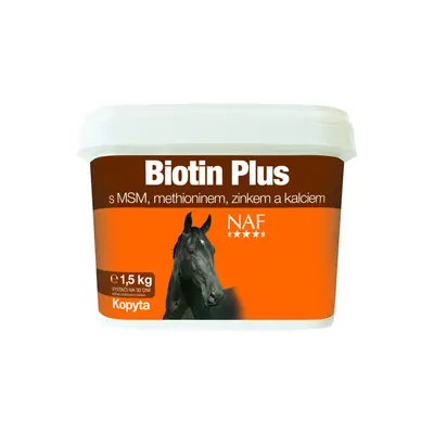 Biotin plus pro zdravá kopyta 1,5kg (NAF Biotin plus pro zdravá kopyta, kyblík 1,5kg)