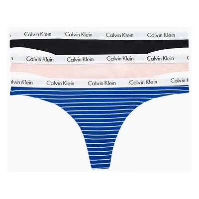 Dámská tanga Calvin Klein QD3587 JMO 3PACK