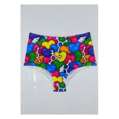 Dámské kalhotky Meméme PRIDE HEARTS Hi-briefs