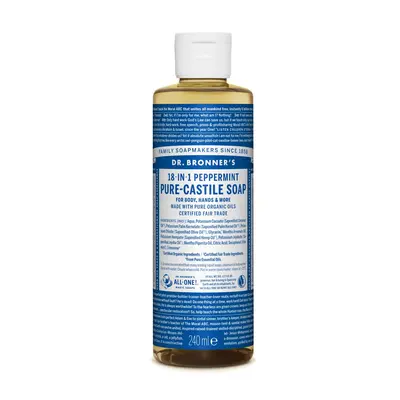 Dr. Bronner's Tekuté universální mýdlo ALL-ONE!, peppermint 240 ml