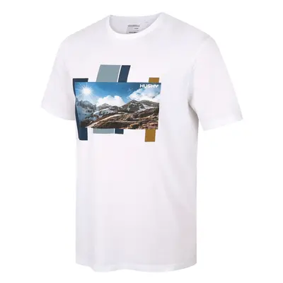 Husky Tee Skyline pánské bavlněné tričko white