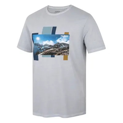 Husky Tee Skyline pánské bavlněné tričko light grey