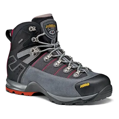 Asolo Fugitive GTX pánské trekové boty cendre/gunmetal/red/900 (rozšířená velikost)