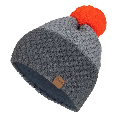 Pletená čepice Eleven MAD Grey/Orange