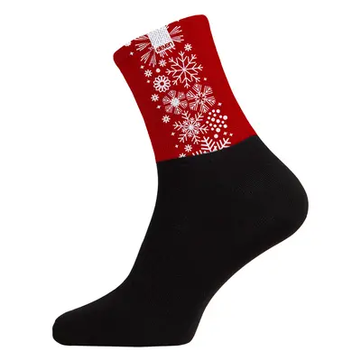 Ponožky Eleven Cuba Snowflakes Red