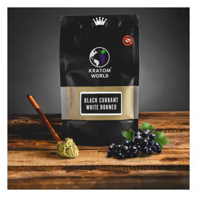 KRATOM WORLD Ovocný ČERNÝ RYBÍZ WHITE BORNEO 25G