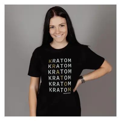 Kratom World Kratom - Dámské tričko Černé Velikost S