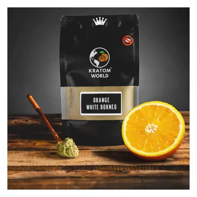 Kratom World ORANGE WHITE BORNEO 500g