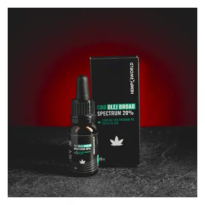 Kratom World CBD Olej Broad Spectrum 20% 10ml