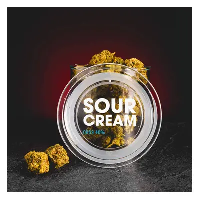 Kratom World CBG9 Květy Sour Cream 40% 1g THC do 1%