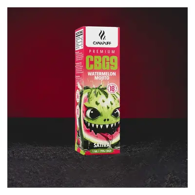 Kratom World CBG9 Vape Pen Watermelon Mojito 1ml