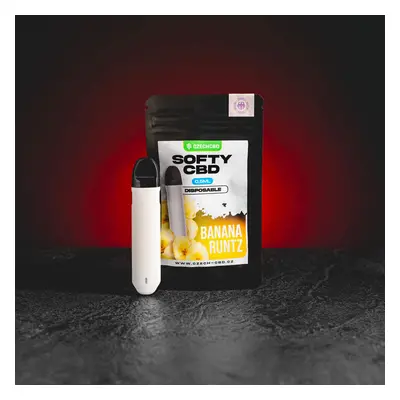 Kratom World Jednorázové CBD Softy Vape 0,5ml BANANA RUNTZ