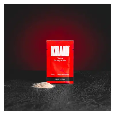 Kratom World KRAID 50mg Mitragynine CHERRY POMEGRANATE FULL SPECTRUM