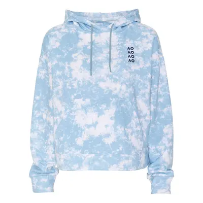 AO Tie Dye Hoody Dámy - Světle Modrá, Bílá