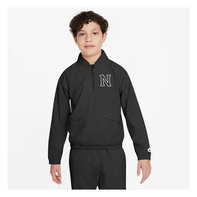 1/2-Zip Hoody Chlapci - Černá