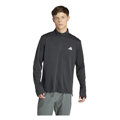 Essentials 1/4 Zip S Dlouhým Rukávem Muži - Černá