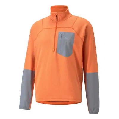 Seasons Raincell Half-Zip Běžecký Top Muži - Oranžová, Šedá