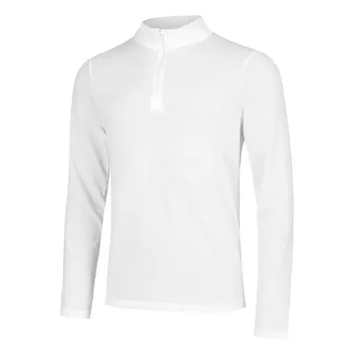 Seamless Stride 1/4 Zip Běžecký Top Muži - Bílá