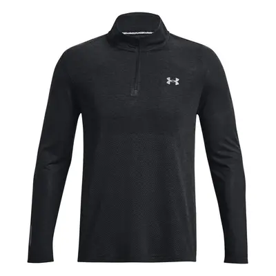 Seamless Stride 1/4 Zip Běžecký Top Muži - Černá