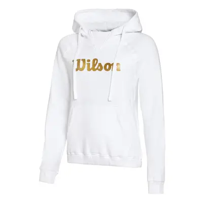 Script Hoody Dámy - Bílá, Zlatá