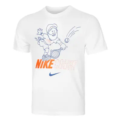 Court Dri-Fit Tričko Muži - Bílá, Vícebarevné