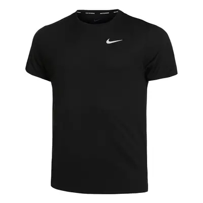 Dri-Fit Miler UV Běžecké Tričko Muži - Černá, Šedá