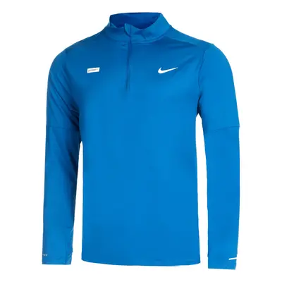 Dri-Fit Element Flash Half-Zip Běžecké Tričko Muži - Modrá