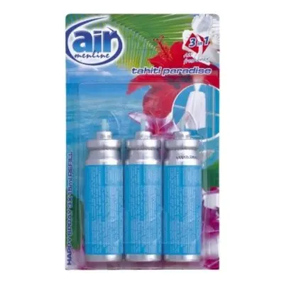 Air Menline Tahiti Paradise Refill, osvěžovač vzduchu, náhradní náplň 3x15ml