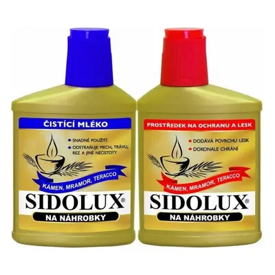 Sidolux Z na náhrobky leštěnka 330 g čistící mléko 250 ml