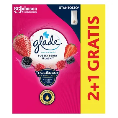 S.C.Johnson Glade Touch Bubbly Berry Splash aerosolový osvěžovač vzduchu náplň 3 x 10ml