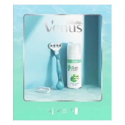 GILLETTE Venus Smooth Classic hlavice 2 ks cestovní gel 75ml kazeta