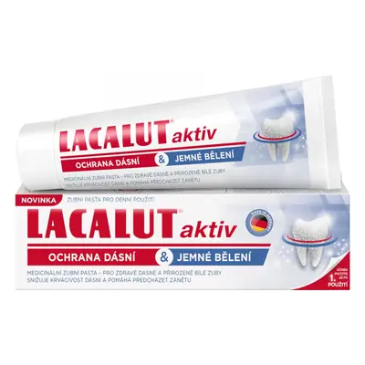 Lacalut aktiv zubní pasta ochrana dásní & jemné bělení 75 ml