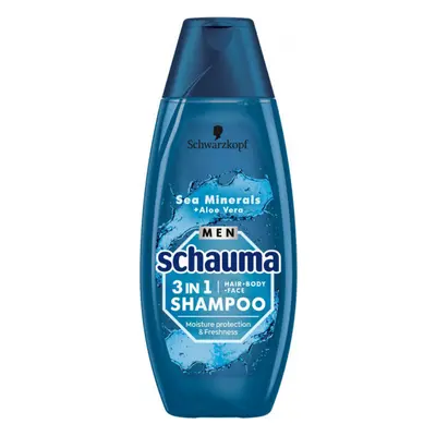 Schauma Men šampon 3v1 Sea minerals aloe vera 400 ml