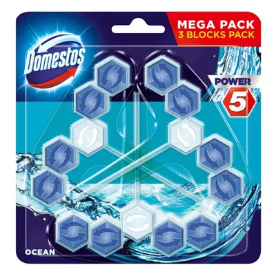 Domestos Power 5 WC blok OCEAN 3 x 55 g