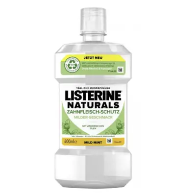 Listerine Naturals bez Alkoholu a barviv BIG PACK 600 ml