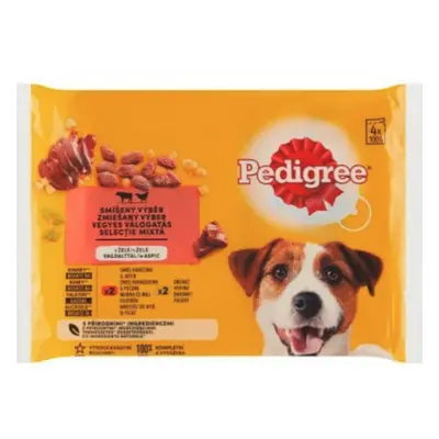 Pedigree Adult hovězí & drůbeží 4 x 100 g