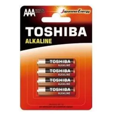 TOSHIBA Alkaline Baterie AAA 4ks 1,5V