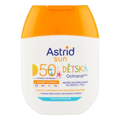 Sarantis Astrid Sun Dětská ochrana plus mléko na opalování na obličej i tělo SPF 50 60 ml