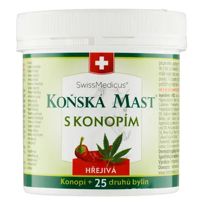 Swissmedicus koňská mast s konopím hřejivá 250 ml