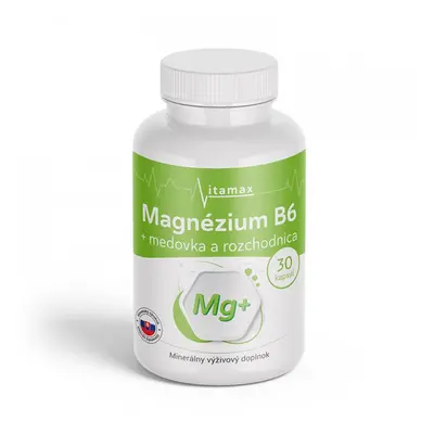 Vitamax Magnesium B6 meduňka a rozchodnice 30 kapslí